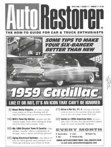 AUTO RESTORER 2005 APR - '59 CADILLAC, SHEET METAL, '86 TOWN & COUNTRY*